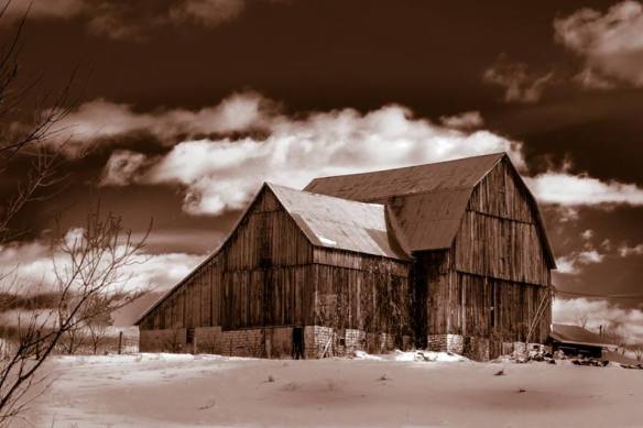 "Local Barn in Black and White," Dave deLang