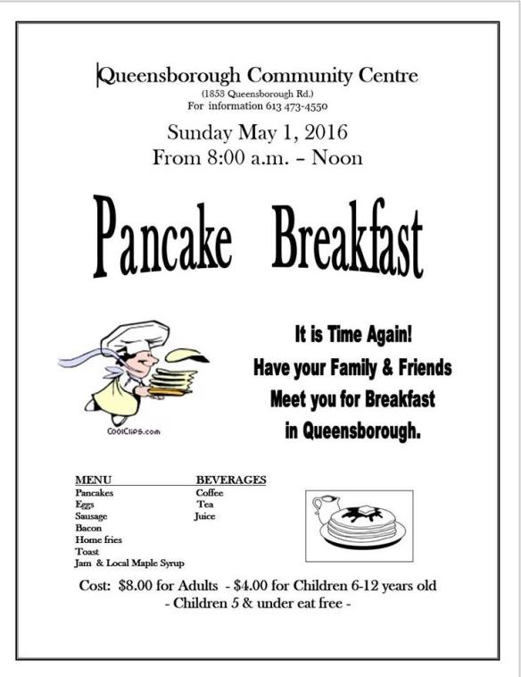 Pancake Breakfast 2016 poster